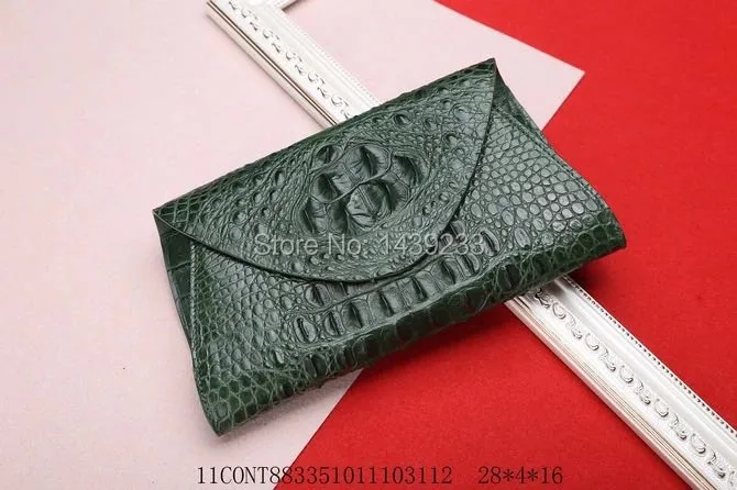 100% genuine crocodile skin leather wallets and purse alligator skin clutch wallets for women discounts christmas gift free ship