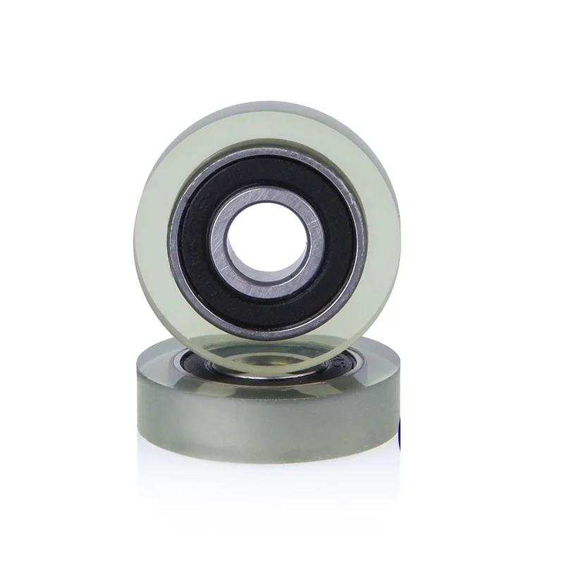 high quality inside 685 2RS bearing outside Polyurethane(PU) Material pulley total size 5*16*5mm