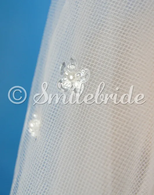 2 Layer Bridal Veil Elbow Length Wedding Veil with Comb