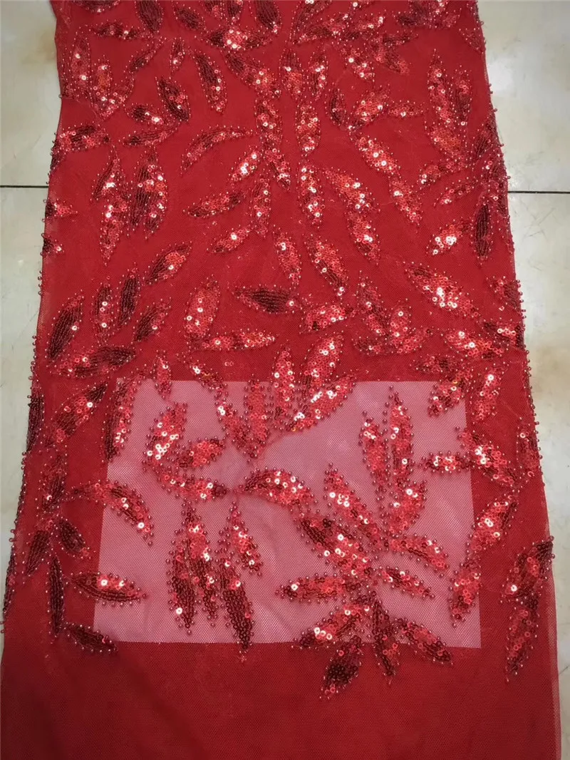 

8 colors African embroidered tulle lace fabric with beads french embroidery fabric for show/wedding/evening dress H-1810109