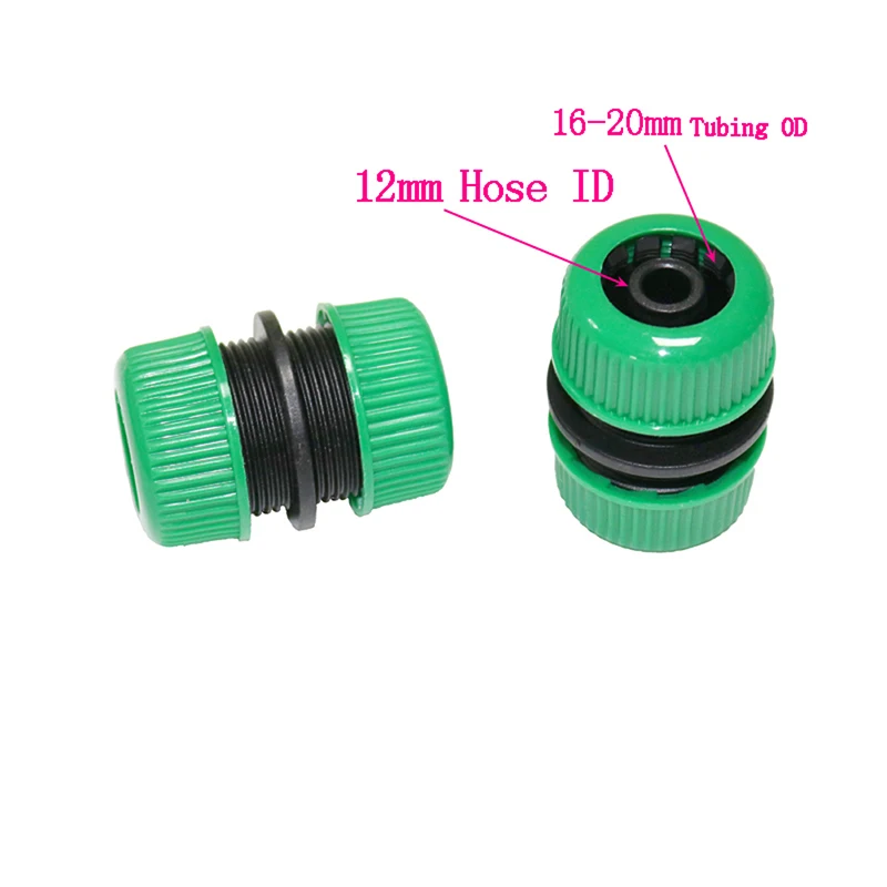 1/2'' Water Hose Connectors Garden Pipe Connectors Joining Mender Repair Leaking Joiner Connector Adapter Tubing Fitting 5 Pcs