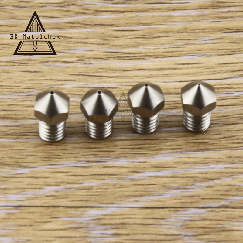 4Pcs Ultimaker 2 UM2 + Extended  Heater Hotend Olsson Block Stainless Steel Nozzle 0.25/0.4/0.6/0.8mm For 1.75/ 3mm Filament