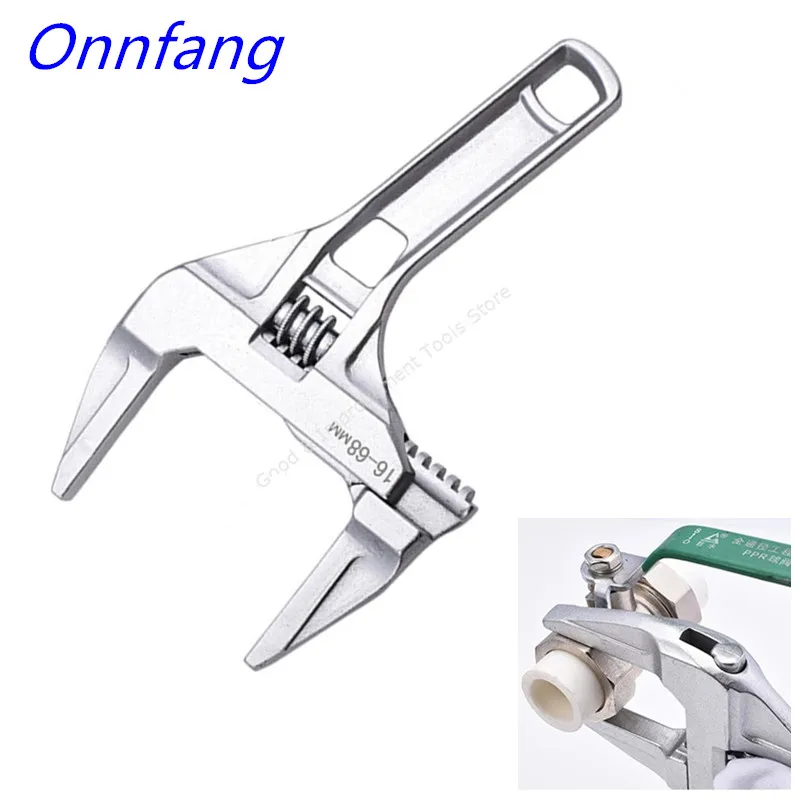 

Onnfang New Wrench Bathroom Spanner Universal Multifunction Short Handle Alloy Large Wrench Cannot Be Used Metal Screws