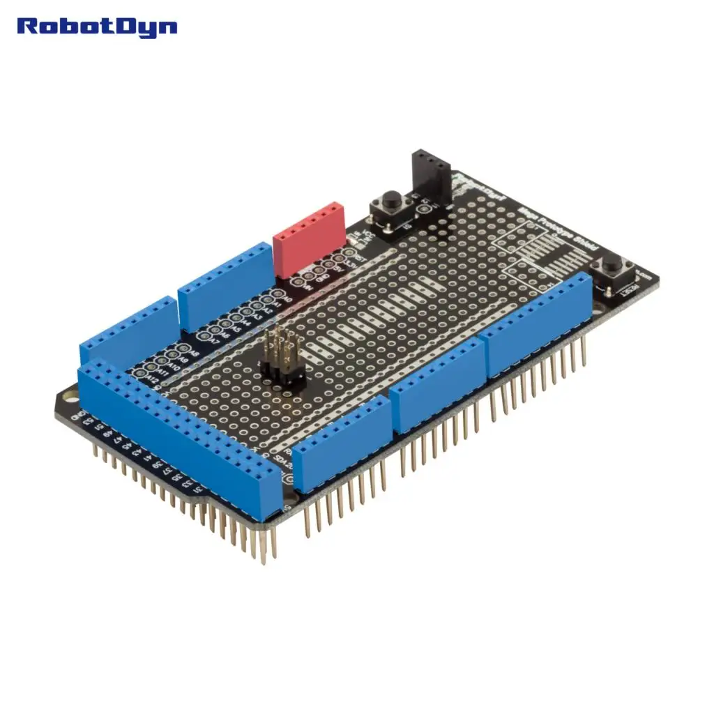 Prototypowa tarcza Mega dla Arduino Mega (zmontowana)