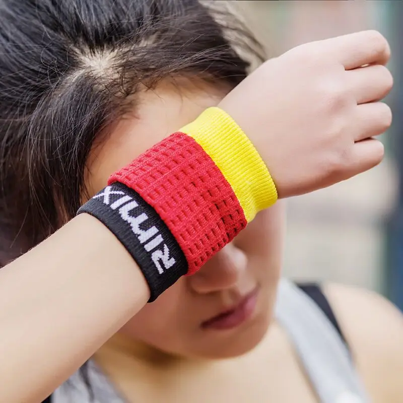 RIMIX Breathable Sport Wristband wicks Sweat Sweatband Quick Dry Wrist Band for Jogging Running Gym Fitness tennis badminton