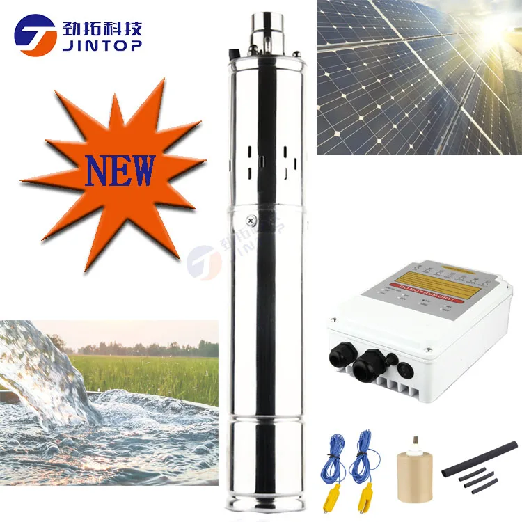 

2019 New (MODEL 3JTS1.5/80-D24/210) JINTOP SOLAR DC SCREW PUMP Energy Saving High Quality High Power Solar water pump