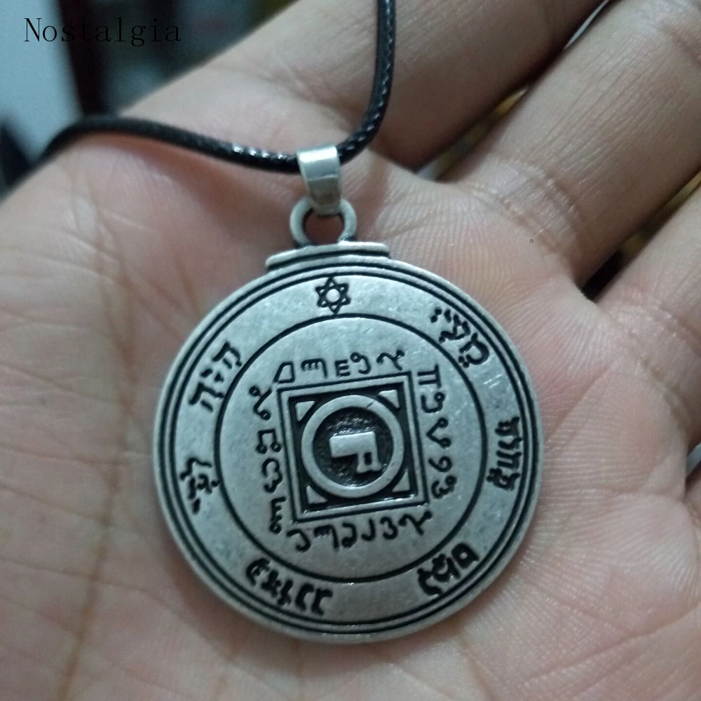 Talisman Good Luck Key of Solomon Pentacle Seal Pendant Necklace Hermetic Enochian Kabbalah Pagan Wiccan Jewelry