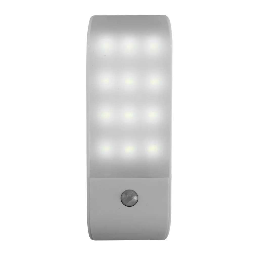 12LED 55lm USB Rechargeable Lamp SMD5730 PIR Motion Induction Sensor Closet Nightlight Lamp With Magnetic For Wardrobe Cabinet