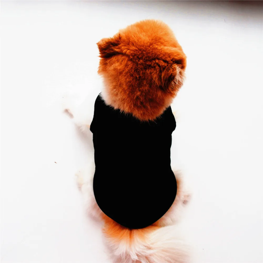 Pet Supplies Dog Clothes Summer Dog Tshirt Black White Dog Vest Cute Yorkshire Terrier Comfortable Thin Section Shirts Cachorro