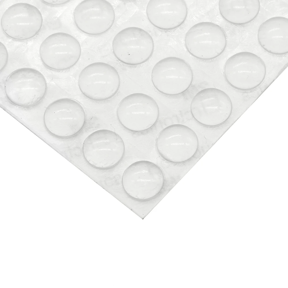Tope de puerta de goma de silicona para armario de cocina, amortiguador autoadhesivo, herrajes para muebles, 100 Uds., 20/50/100 Uds.