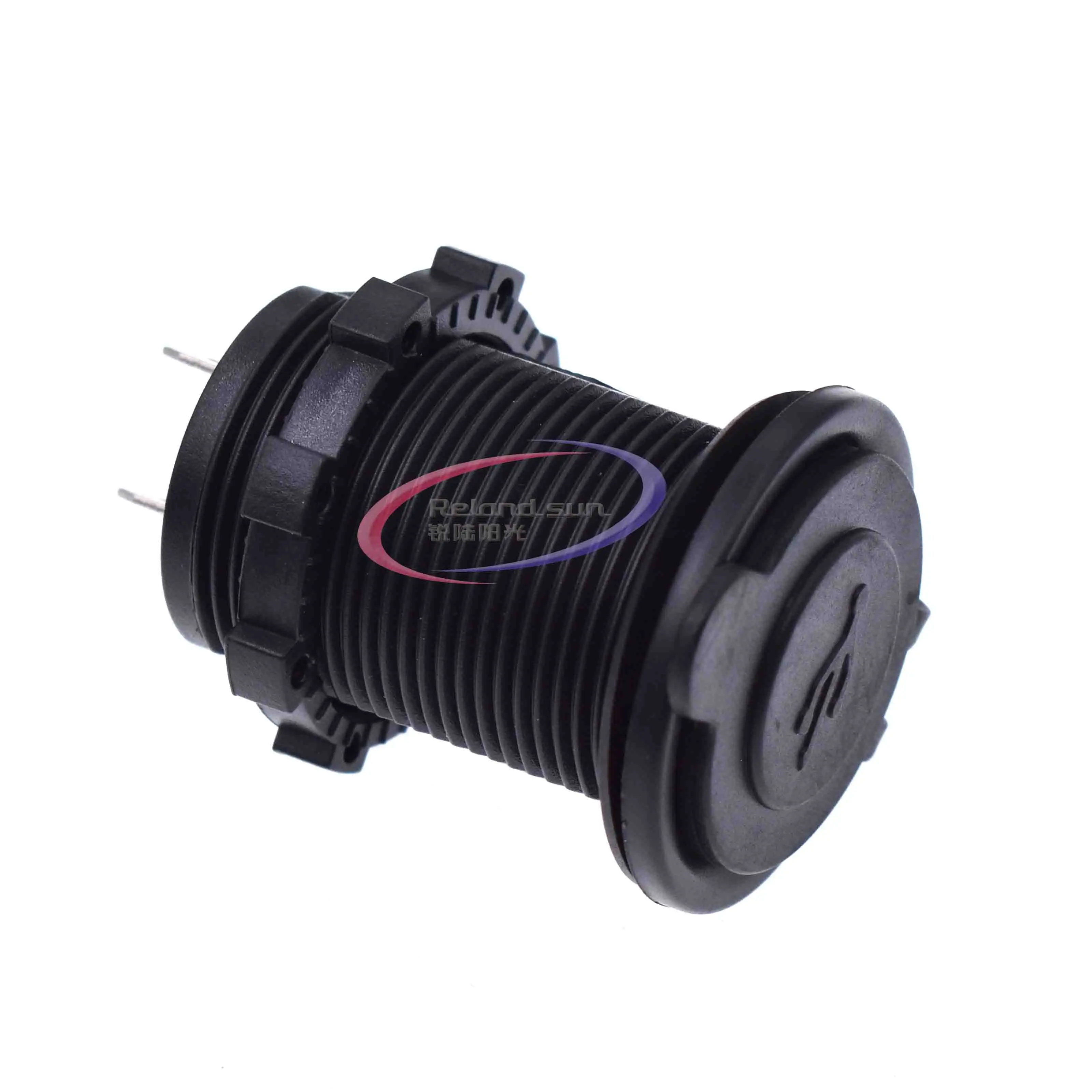 Splitter Dual USB Port Cigarette Lighter Socket Car Charger Power Adaptor 12-24V