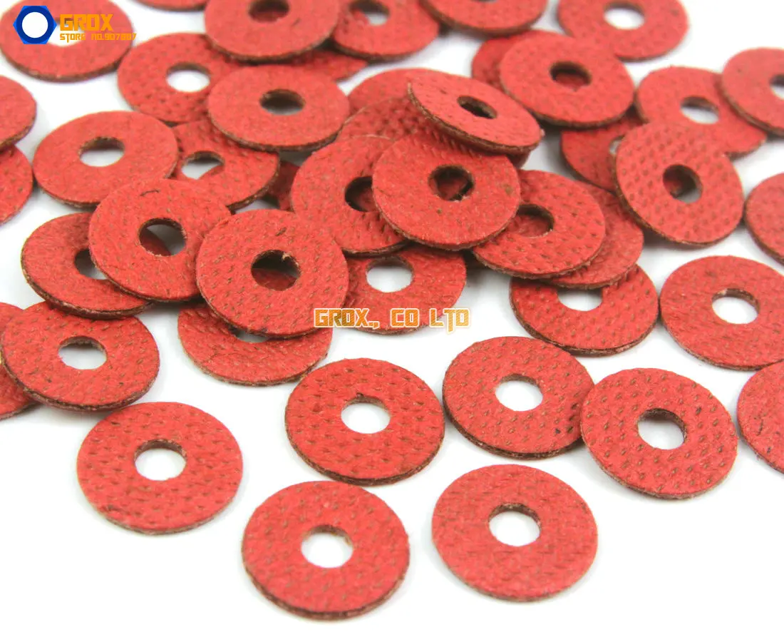 2000 Stuks M3 * 10*1mm Rood Papier Washer Isolatie Wasmachine