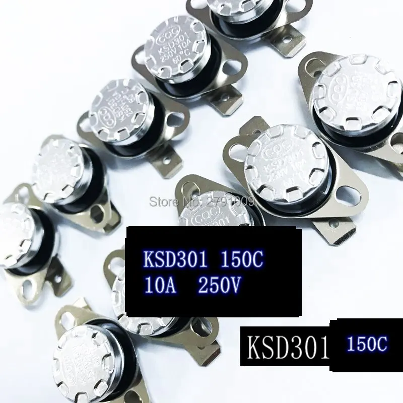 KSD301 150 Degrees NO Normally open Automatic Closure Temperature switch 150 C Normally Closed NC Automatic Disconnecting Switch