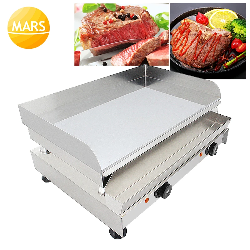 Electric Grills Barbecue Machine Sandwich Maker Commercial Panini Griddle Non-Stick Pancake Pan Frying Machine