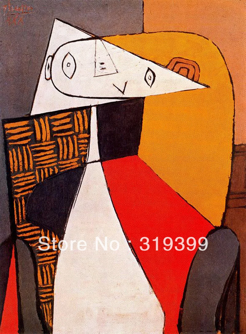

Oil Painting Reproduction on Linen canvas,seated-woman-1930 by pable picaso ,Museum Quality,Free fast shipping,HANDMADE