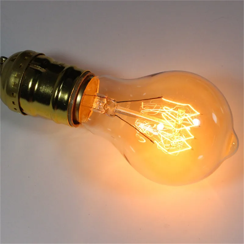 6pcs 4pcs Dimmable 60W Retro 40W E27 A60 Warm White Color A19 Incandescent Vintage Edison Light Bulb filament Light AC220-240V