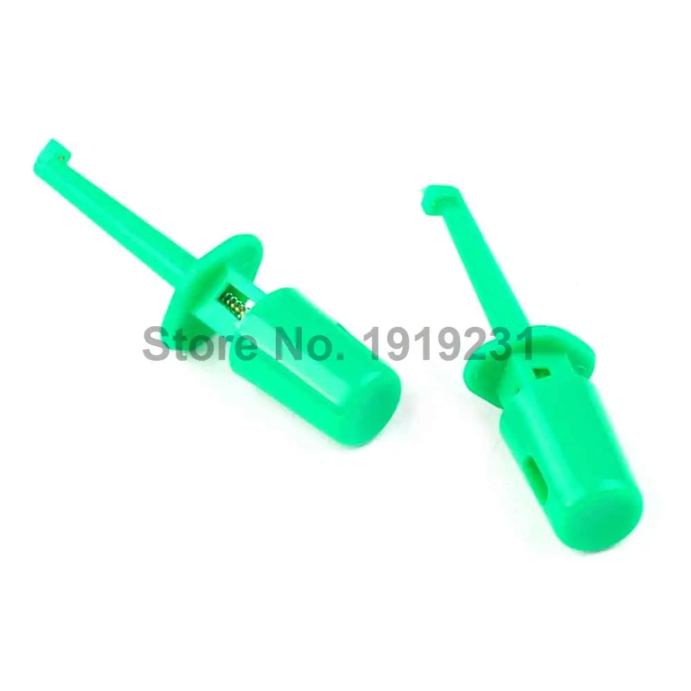 20PCS Hook Test Clip Test Hook Test Hook Green