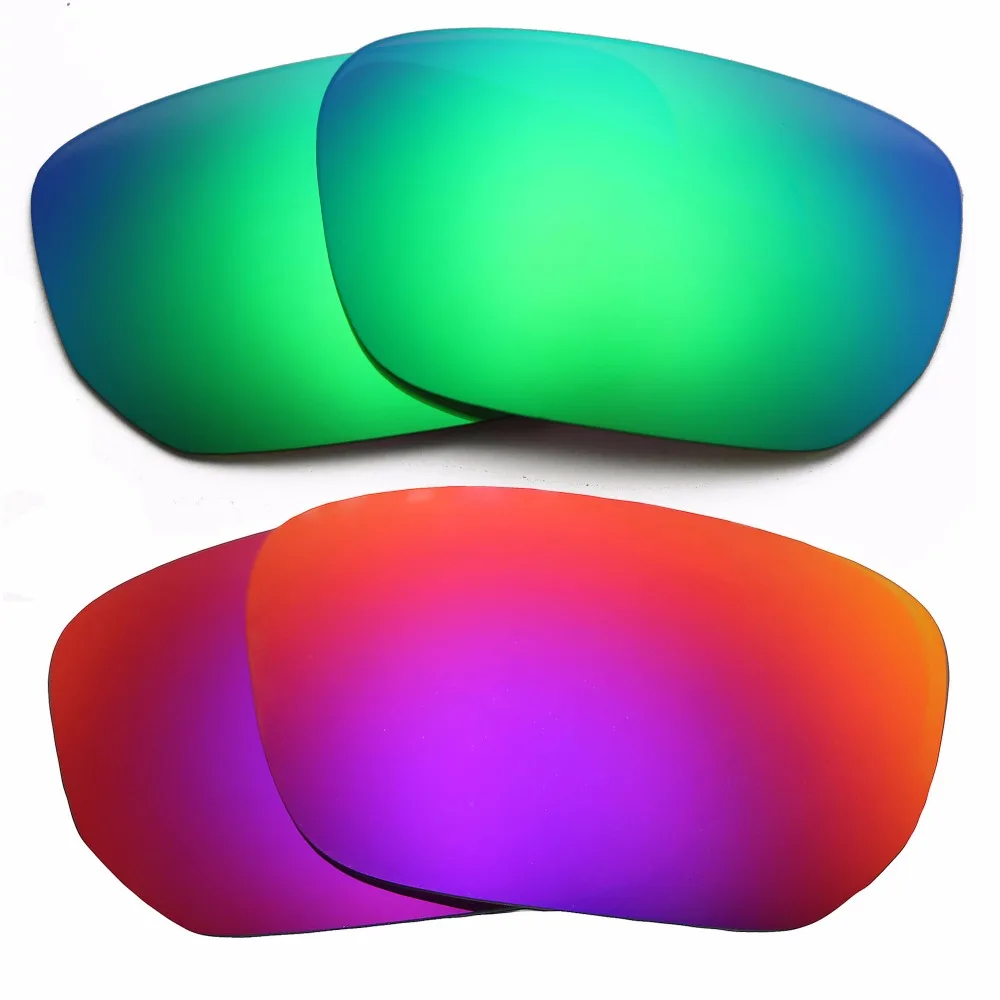 

Green Mirrored & Midnight Sun Mirrored Polarized Replacement Lenses for Style Switch Frame 100% UVA & UVB