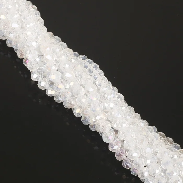 2 3 4 6 8mm Rondelle Österreich Kristall Perlen Faceted Tschechische Glasperlen Lose Spacer Perlen Für Schmuck Machen DIY Zubehör