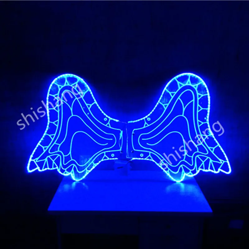 

CY01 LED butterfly wing belly dancing costumes party stage dress ballroom dj disco LED lights luminous wings glowing cloth suit