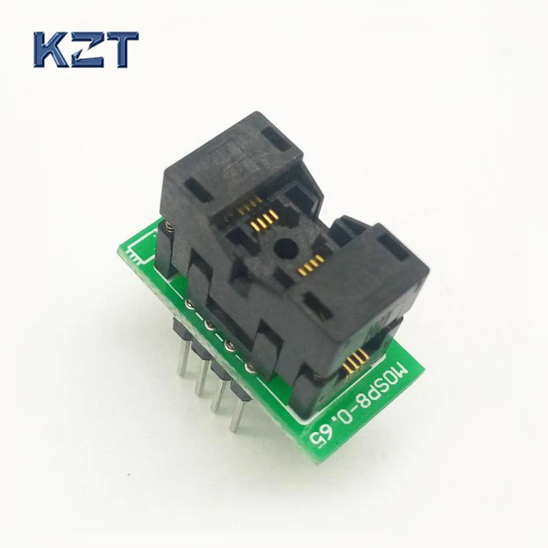 

MSOP8 To DIP8 MCU Programmer Test Socket Pitch 0.65mm IC Body Width 3mm Programming Socket Adapter