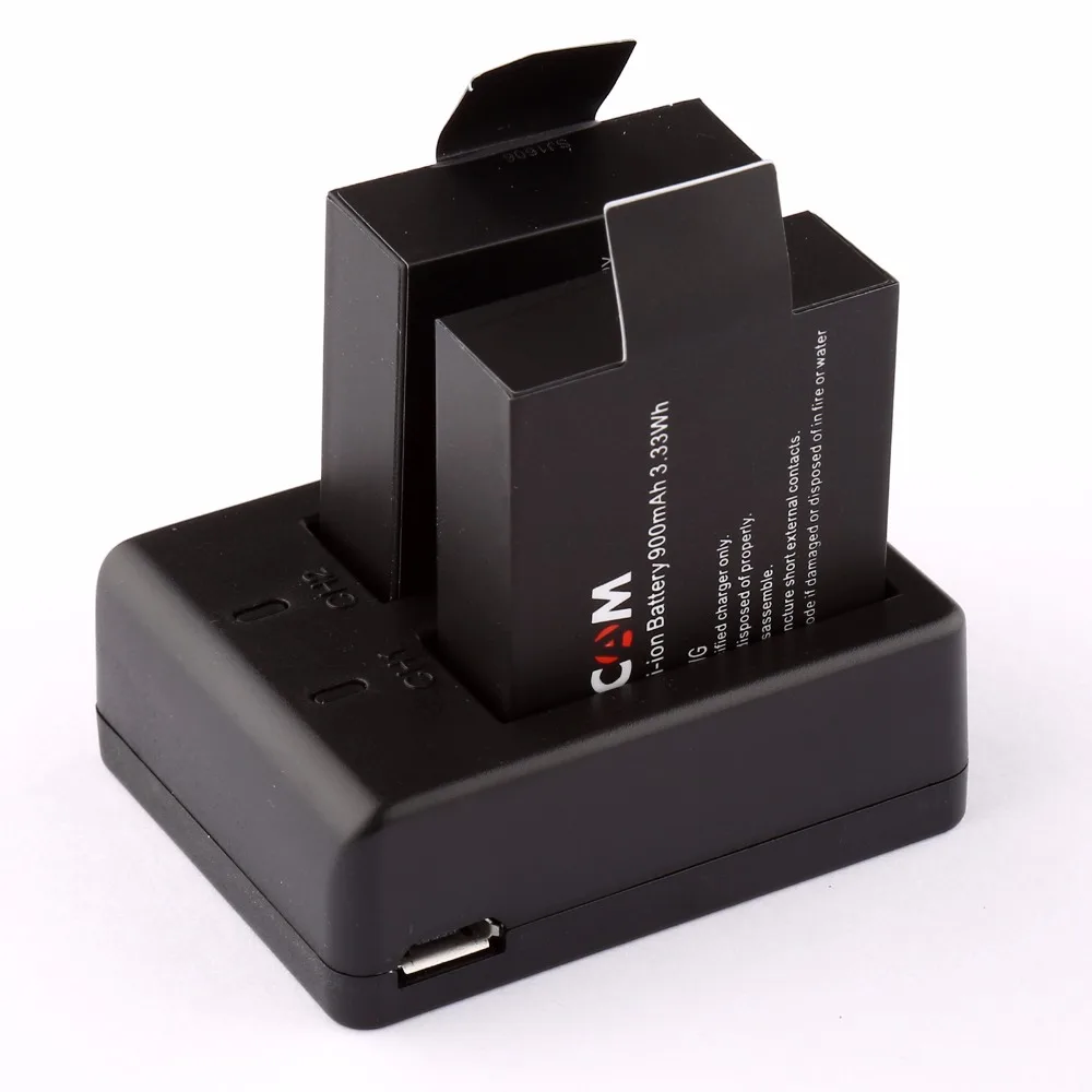 2 sztuki oryginalnej baterii SJCAM sj4000 sj5000 sj6000 + podwójna ładowarka USB do kamery SJCAM sj 4000 5000 6000