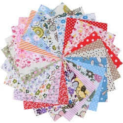 Nanchunag 30Pcs/Lot Random Color Thin Cotton Fabric Printed Patchwork Bundle Cloth For Sewing Fat Scrapbooking Pattern 10x10cm