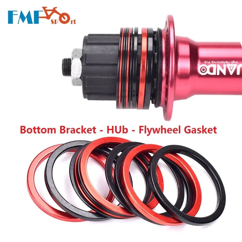 Bike Bicycle Bottom Brackets Washer Bike Flywheel Gasket Hub Taki Backing Ring MTB Road Bicycle Folding Bike Axle Accessories