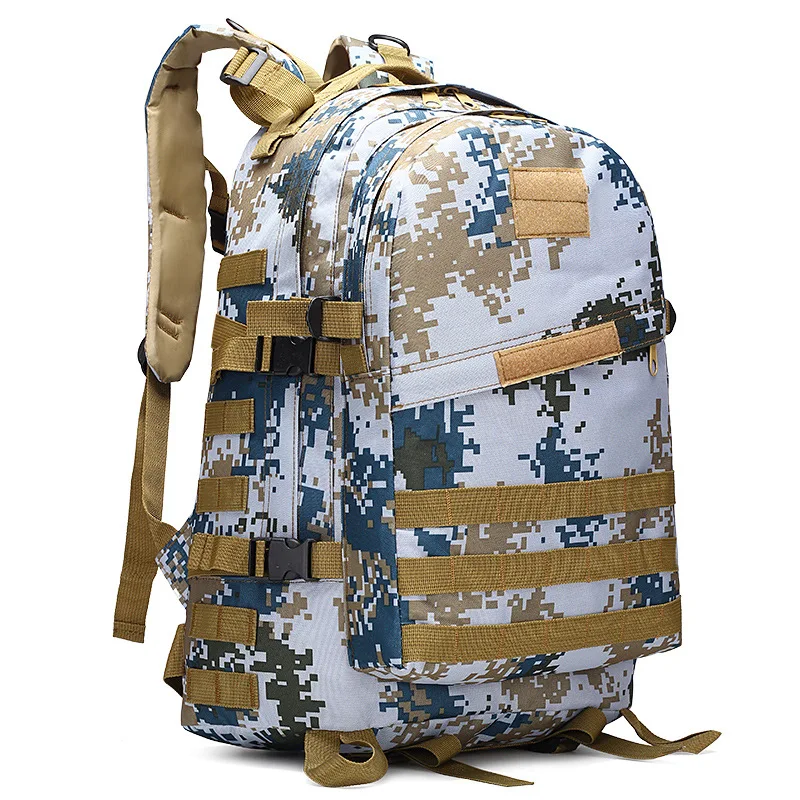 Tactical Backpack Waterproof Camouflage Backpack Cool Camping Gear Men\'s and Women\'s Assault Bag Small Velcro Travel Backpack