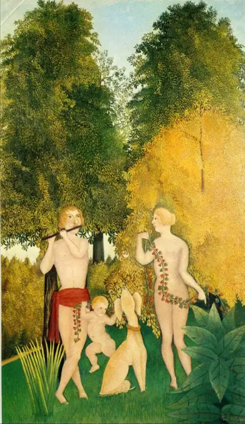 High quality Oil painting Canvas Reproductions The Happy Quartet (1902)  by Henri Rousseau painting hand painted