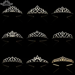 Fashion Bridal Princess Tiaras and Crowns Headband Bridal Wedding Tiaras Accessories silver color Crown Tiara Bride Hair Jewelry