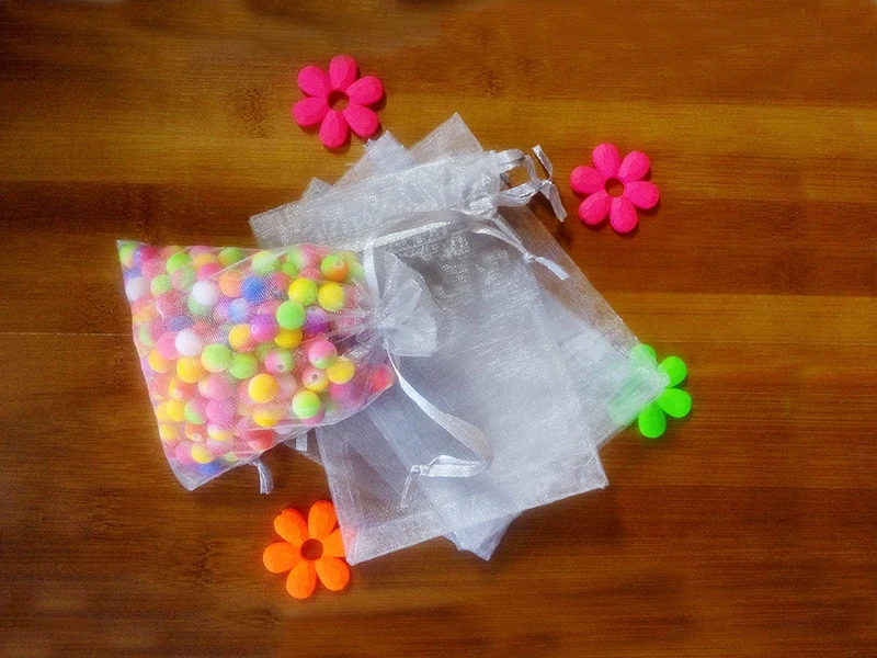 300 pçs sacos de presente de organza cinza 25x35cm sacos de festa para mulheres evento qua saco de cordão saco de exibição de jóias bolsa acessórios diy