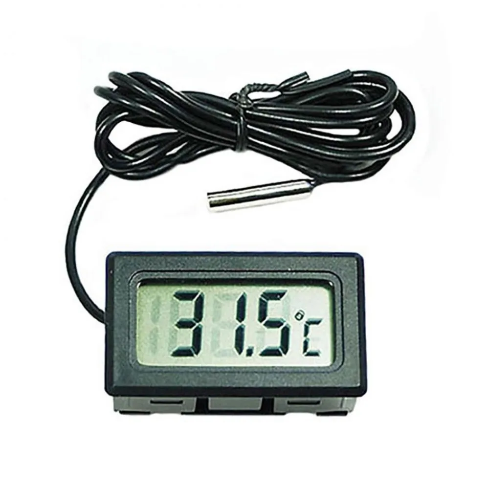 Digital LCD Display Water Thermometer Gauge for Probe Temperature Aquarium Tank Pool Refrigerator Home Thermometer