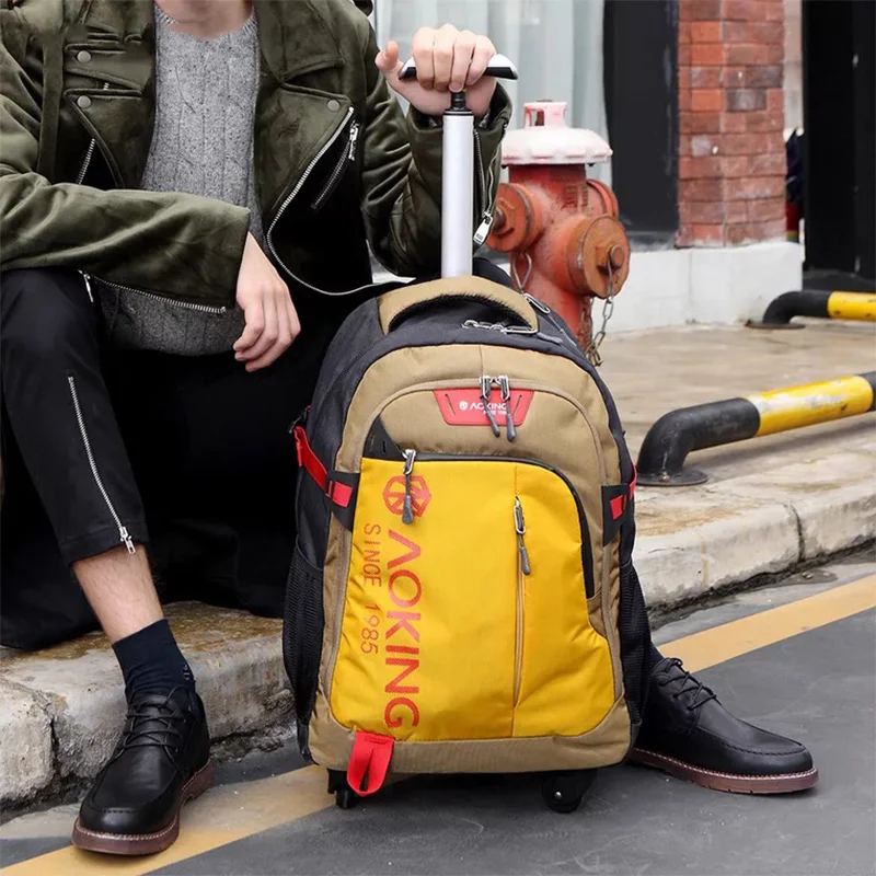 Di Modo Sacchetto Dei Bagagli Del Carrello Casual Borsa Del Computer di Viaggio su Ruote di Grandi Dimensioni Capacità Ultra Luce Ruota Universale Valigia di Rotolamento