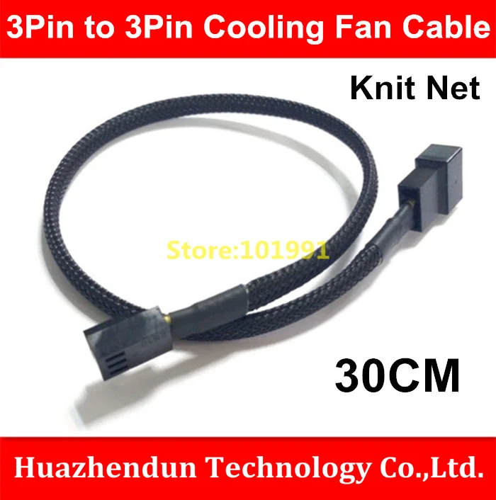 

2pcs /lot High-Quality-New Motherboard Internal 3Pin Female to 3Pin PWM Cooling Fan Power Sleeved Cable 30CM Wire 22AWG