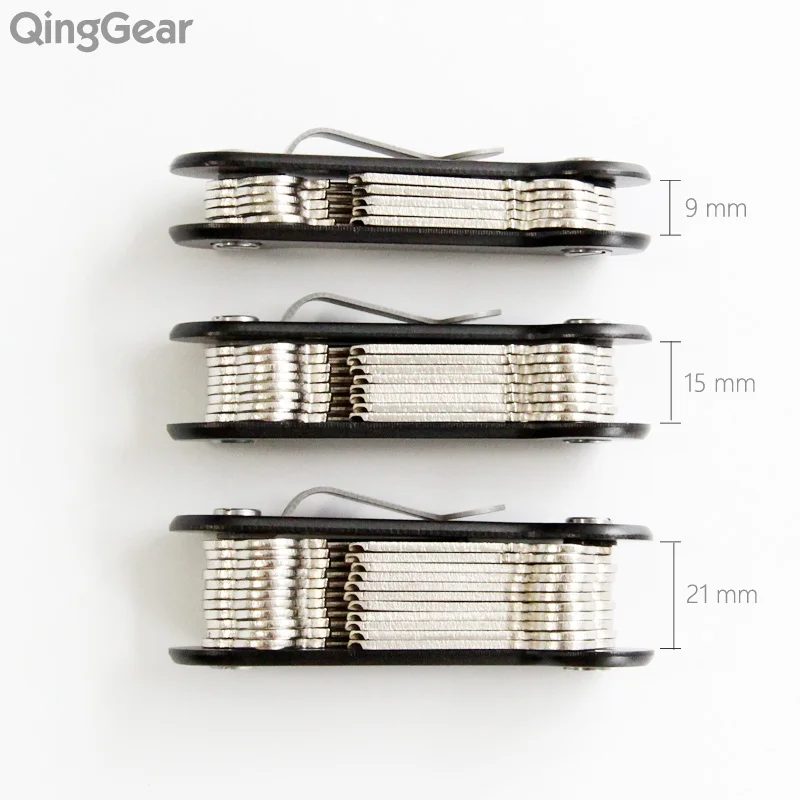 QingGear SKEY Key Organizer Holder door Key Pocket Organization Tool Key Clip With pocket Clip 3 Sets Screw