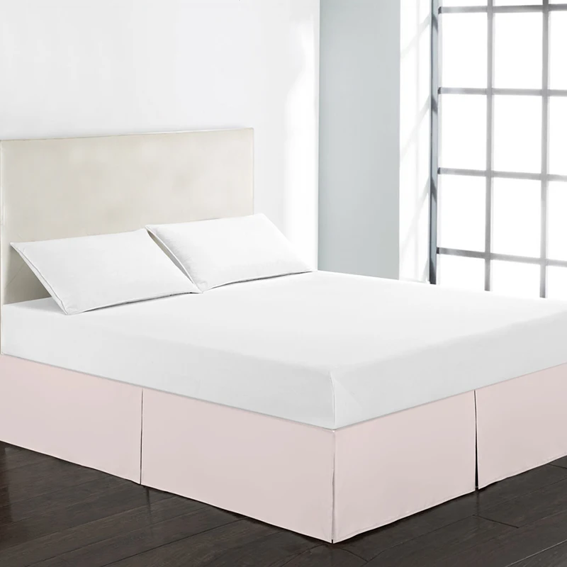 Home Textile Bed Skirt Polyester Cloth Bed Covers Without Bed Surface Solid Color Elastic Bed Skirt Pastoral Style Bedspread