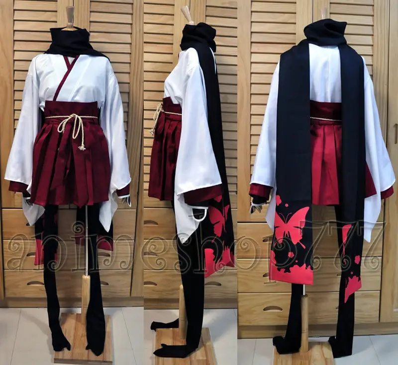 

Hot Anime Inu x Boku SS Shirakiin Ririchiyo Atavistic Mikofuku Uniform Cosplay Costume Inu x Boku Secret Service Full Set Dress
