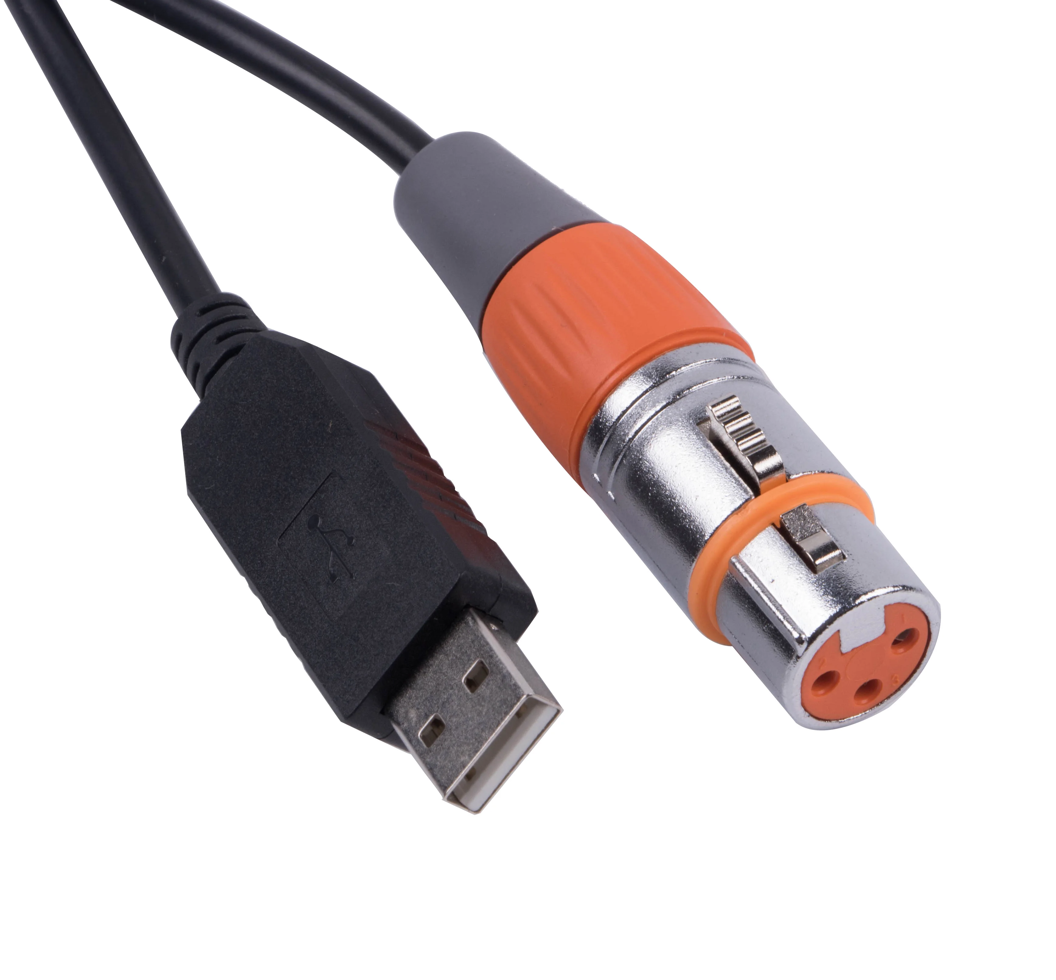 USB naar DMX Interface-Adapter Kabel 3/6/10/12ft Lengte Podium Licht PC DMX512 Controller Dimmer DMX USB signaal Conversie Kabel