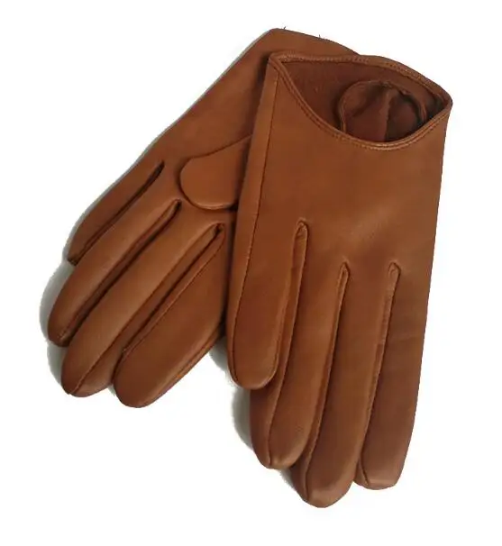 Women\'s Natural Leather Gloves Female Genuine Suede Leather Brief Dancing Motorcycle Driving Gloves R751