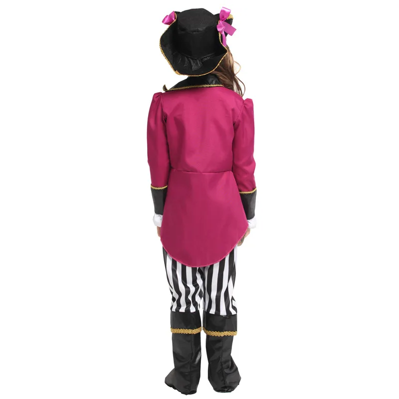 Kids Marquis Caribbean Pirate Girl Cosplay Kostuum Nieuwjaar Kerstmis Carnaval Halloween Kinderen Prinses Fancy Dress Kleding