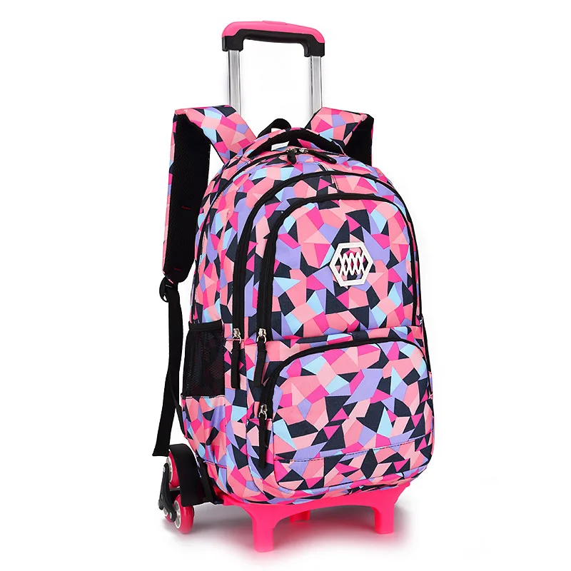 kids Travel luggage Rolling Bags School Trolley bag Backpack On wheels Girls Trolley School backpacks wheeled bags for girls sac