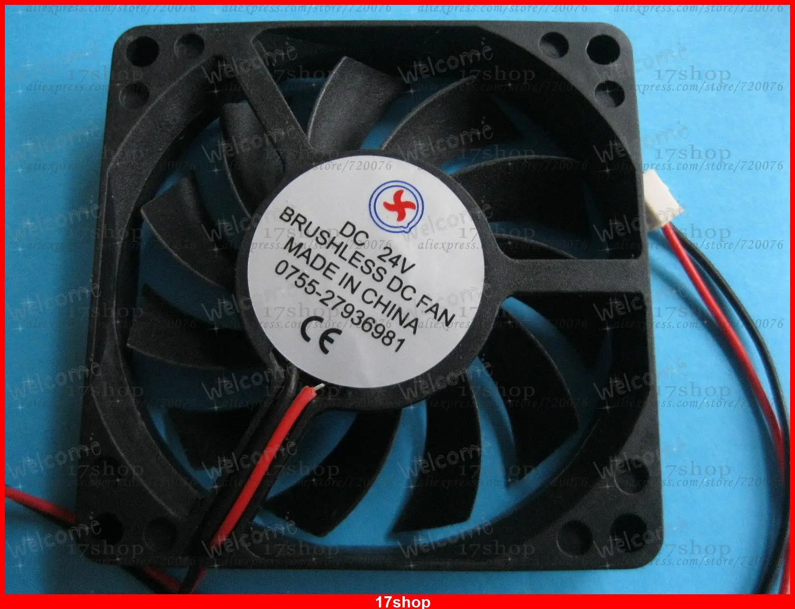 1 pcs Brushless DC Cooling Fan 24V 7015S 11 Blades 70x70x15mm 2pin