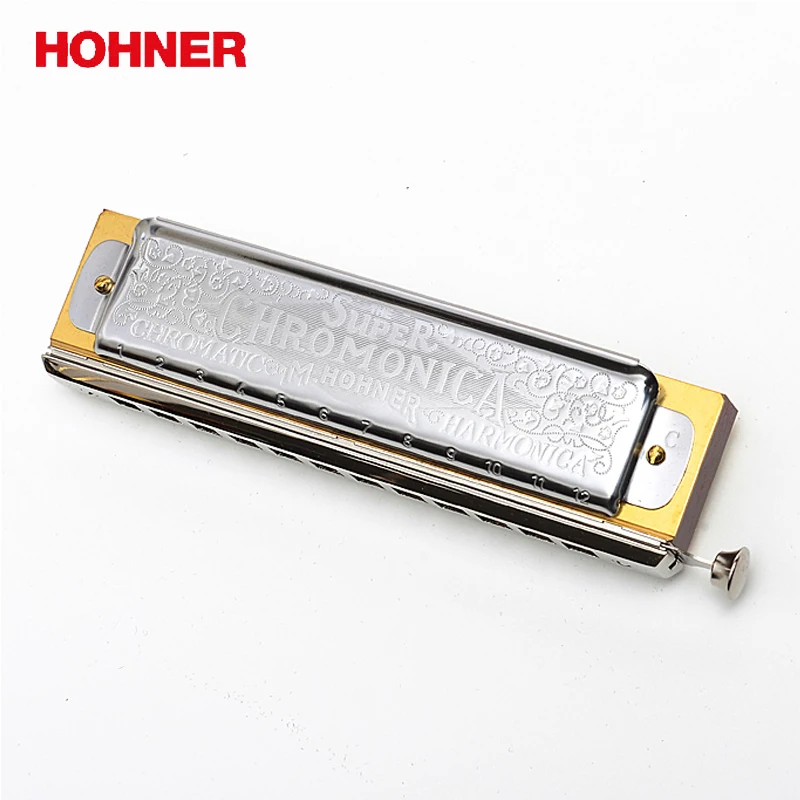 Hohner 270 Chromatic Harmonica Super Chromonica 12 Holes Harp Mouth Organ Key of C Musical Instruments Pearwood Comb Brass Reeds