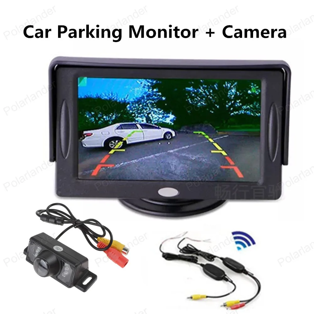 

[High Quality] TFT LCD Rear View Monitor 4.3 Inch Supports Car DVD, VCD + Rearview Camera+Video Transmitter & Receiver Kit