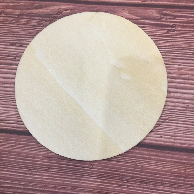 

50x two size DIY blank wood round shape ornament home decoartion laser cut wood round coaster wedding table decoration