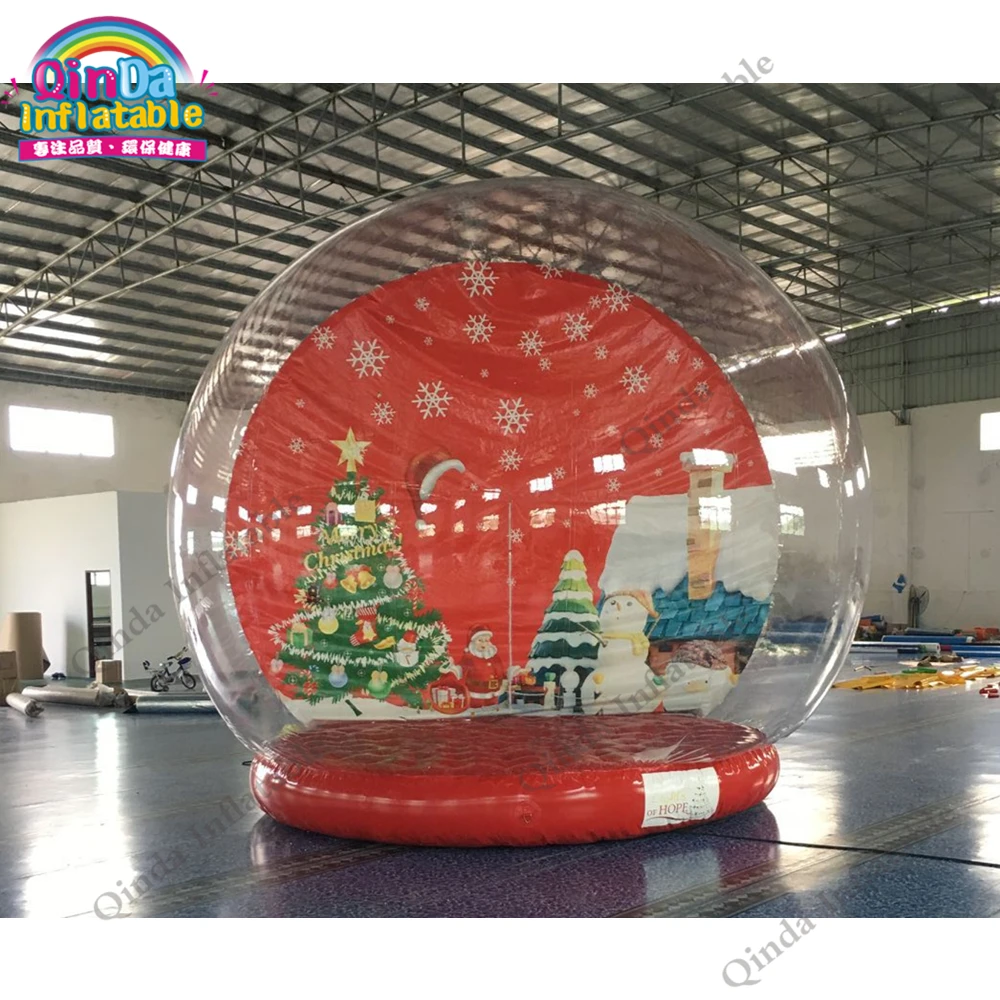 

3m Diameter Giant Inflatable Human Size Snow Globe For Christmas Decorations