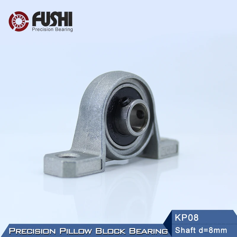 KP08 Bearing 8 mm Shaft Diameter ( 4 PCS ) KP Zinc Alloy Pillow Block KP 08 Bearings KP08