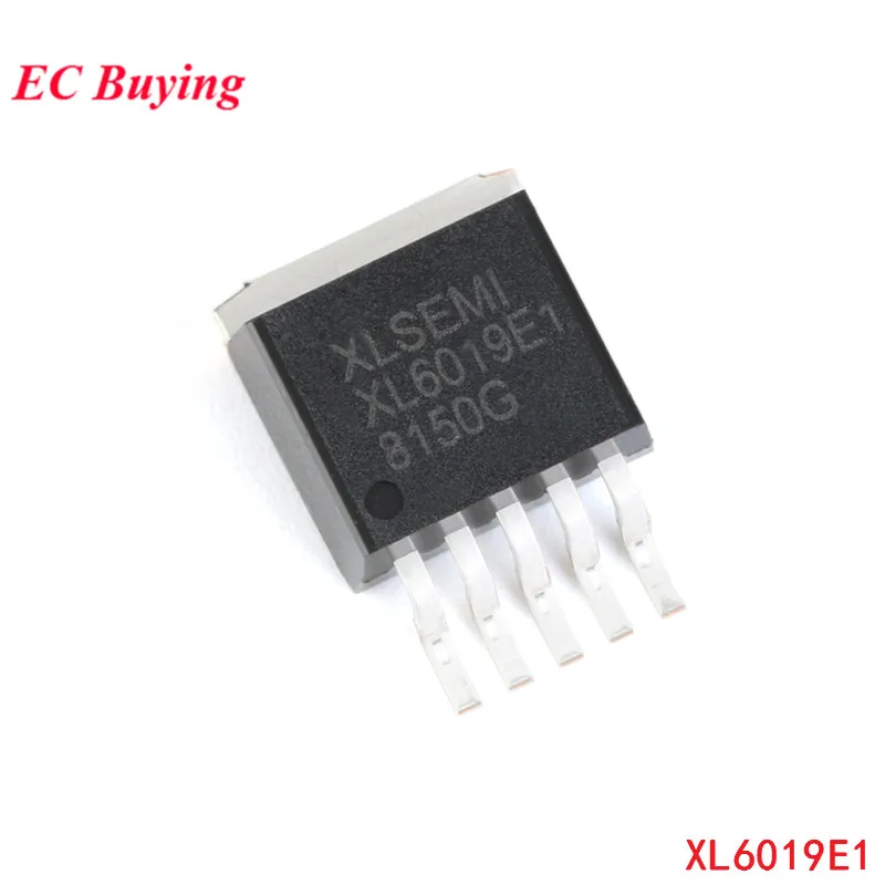 10Pcs/5pcs XL6019 XL6019E1 TO263-5 SMD 5A 60V 180khz Step Down Buck DC Power Converter Chip Integrated Circuit