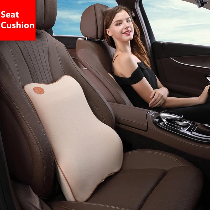 New Car Auto Seat Memory Foam Back Cushion Comfortable Lumbar Rest Supplies Car Waist Seat Back Automotive Saftey Accessories